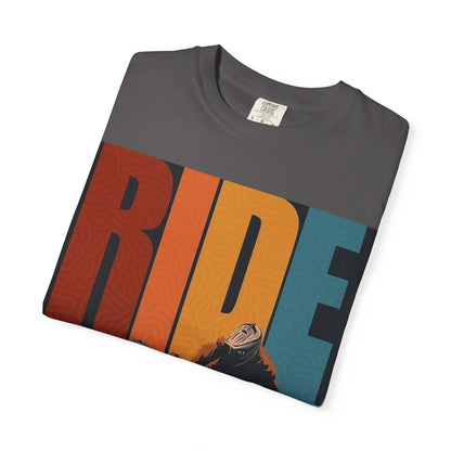Ride Bike Unisex Garment-Dyed T-shirt | Mountain Biking Graphic Tee