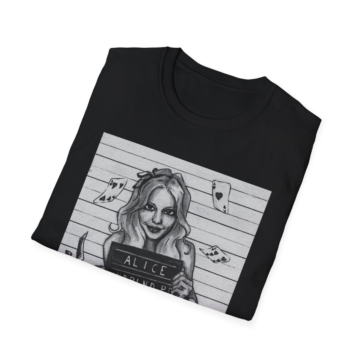 Alice in Wonderland Inspired Softstyle T-Shirt - Vintage Design