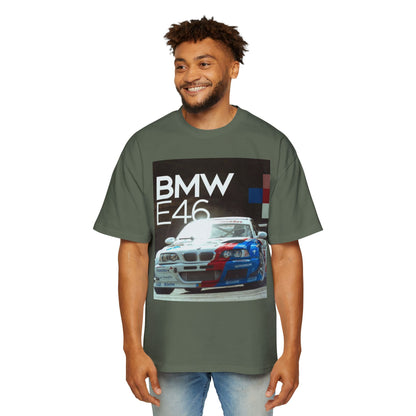 BMW E46 Racing Tee — Mens Oversized Car Graphic T-Shirt