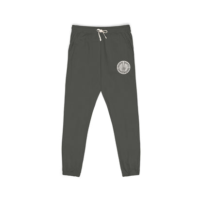 Embroidered Compass Fleece Sweatpants — Casual Travel Joggers