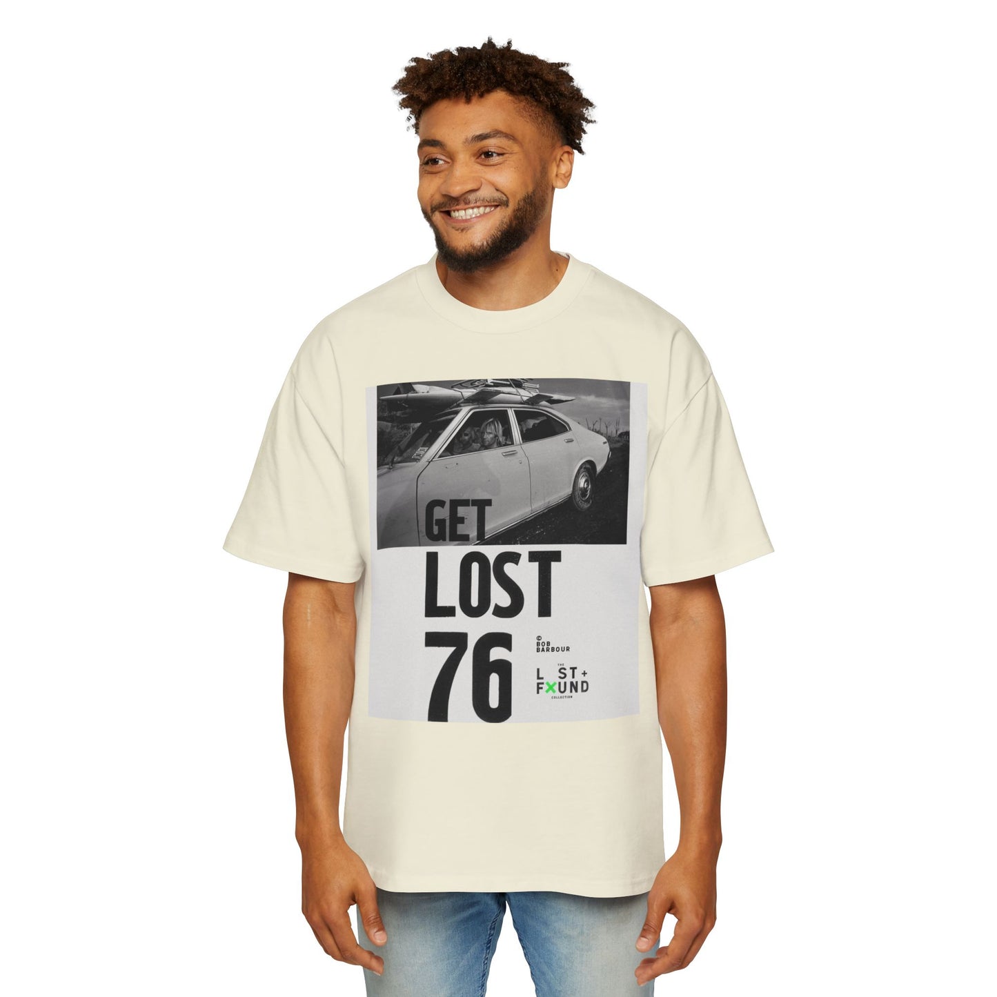 Get Lost 76 Tee — Vintage Car Graphic Oversized T‑Shirt