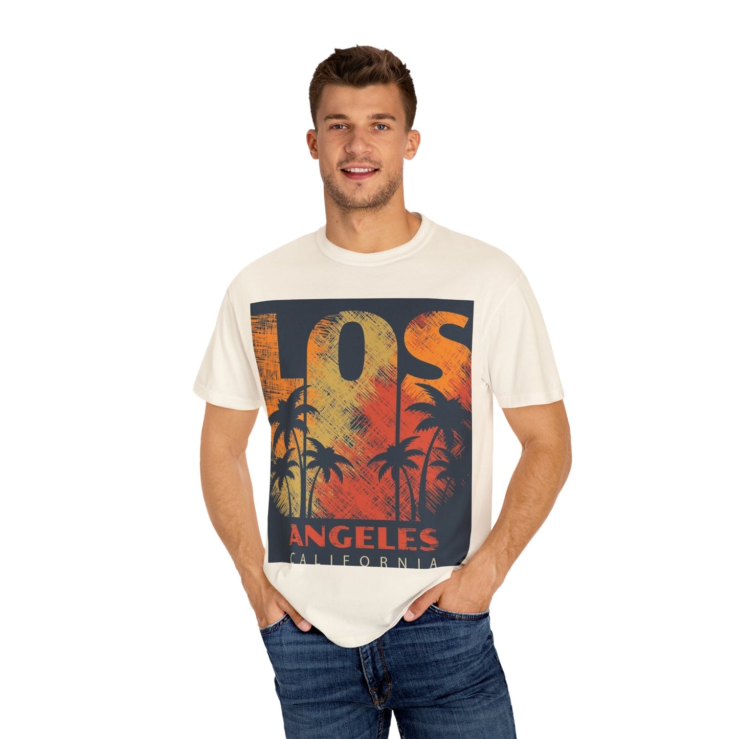 Los Angeles Sunset T-Shirt | Unisex Garment-Dyed Tee