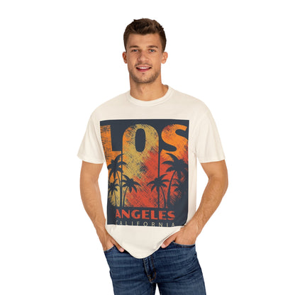 Los Angeles Sunset T-Shirt | Unisex Garment-Dyed Tee