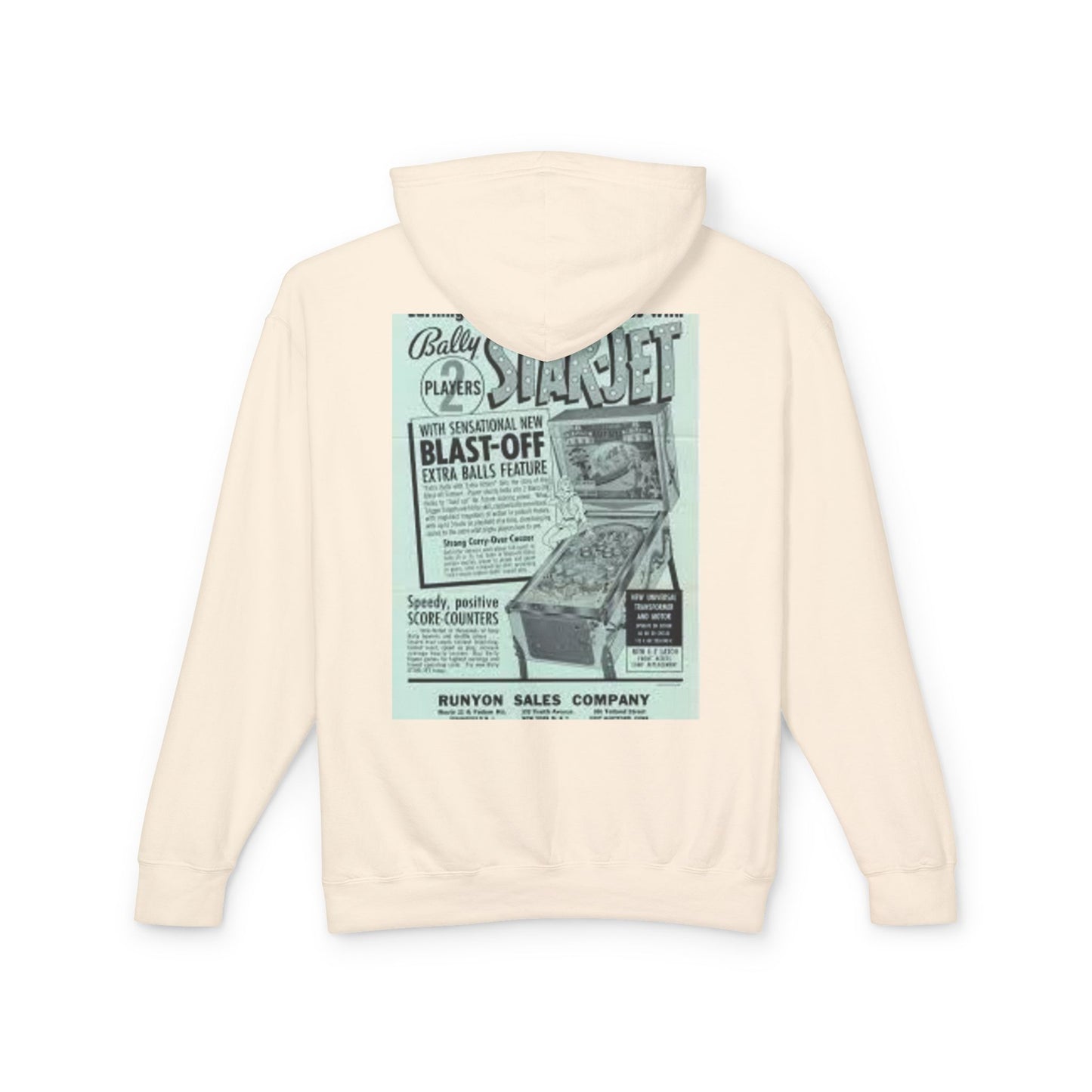 Retro Arcade Inspired Lightweight Hoodie - Perfect for Gamers & Nostalgic Fans