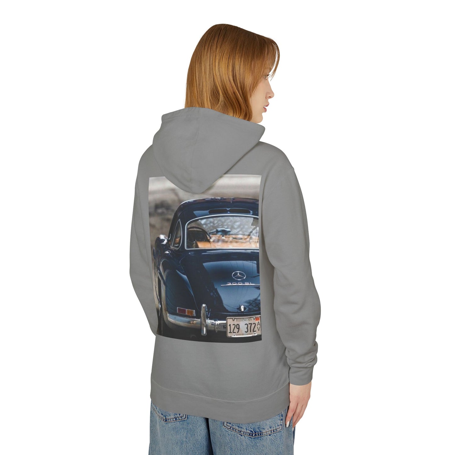 Classic Car Lover's Lightweight Hoodie | Unisex Cozy Sweatshirt, Perfect Gift for Car Enthusiasts, Casual Wear & Retro Style