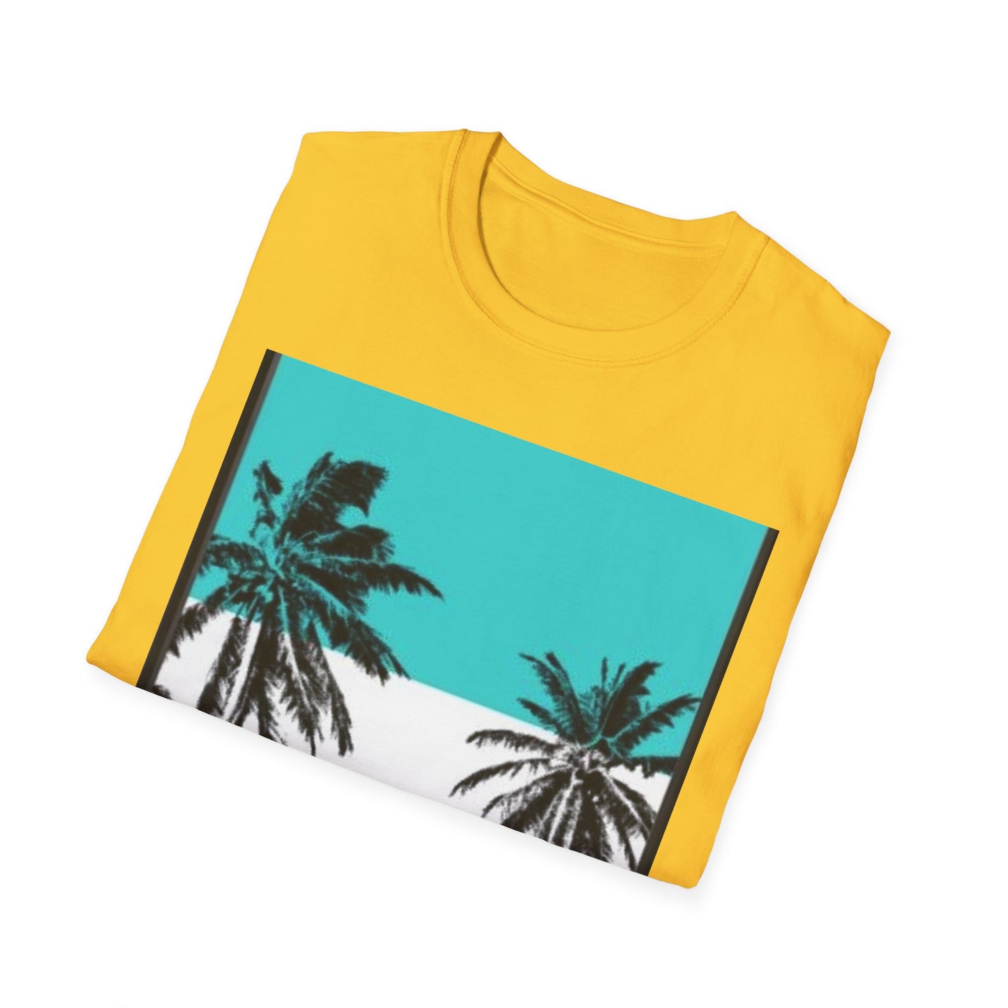 Tropical Palm Tree T-Shirt, Beach Vibes Tee, Summer Casual Wear, Vacation Top, Unisex Softstyle Shirt, Gift for Nature Lovers