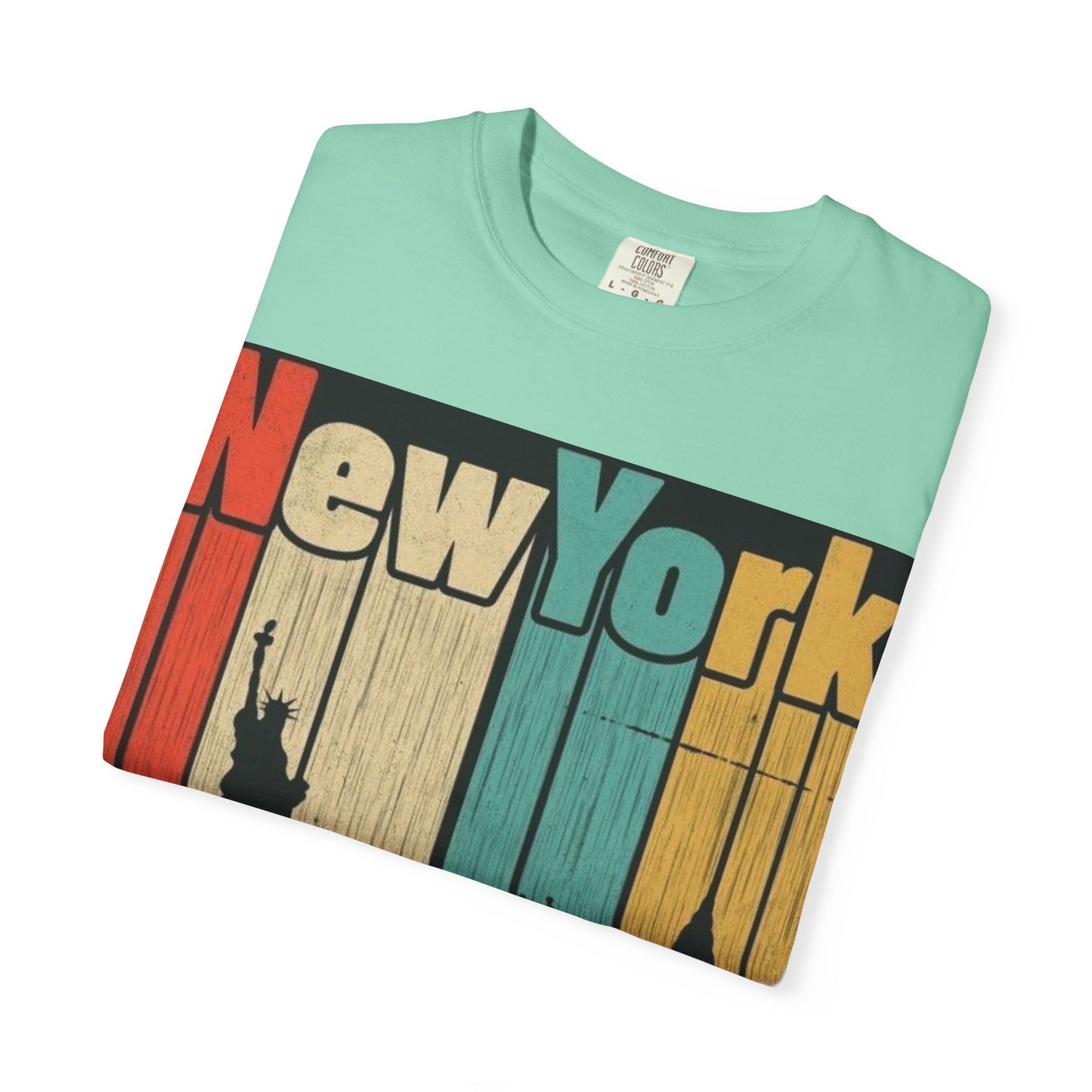 New York Skyline Graphic Tee | Unisex Vintage T-Shirt | Perfect for Travelers, Souvenir, NYC Lovers, Casual Wear, Gifts