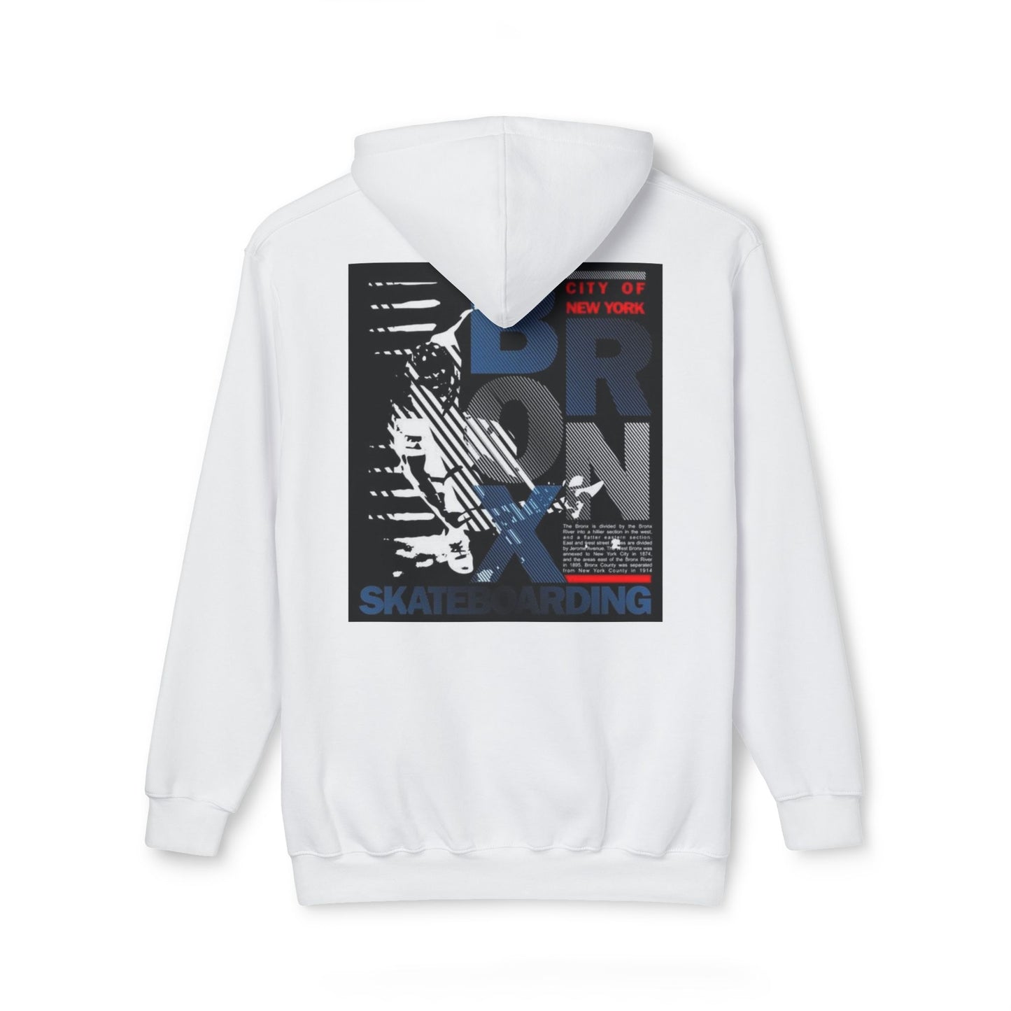 Bronx Skateboarding Unisex Hooded Sweatshirt | Urban Fashion, Gift for Skaters, Casual Streetwear, Graphic Hoodie, Cool Layering Piece