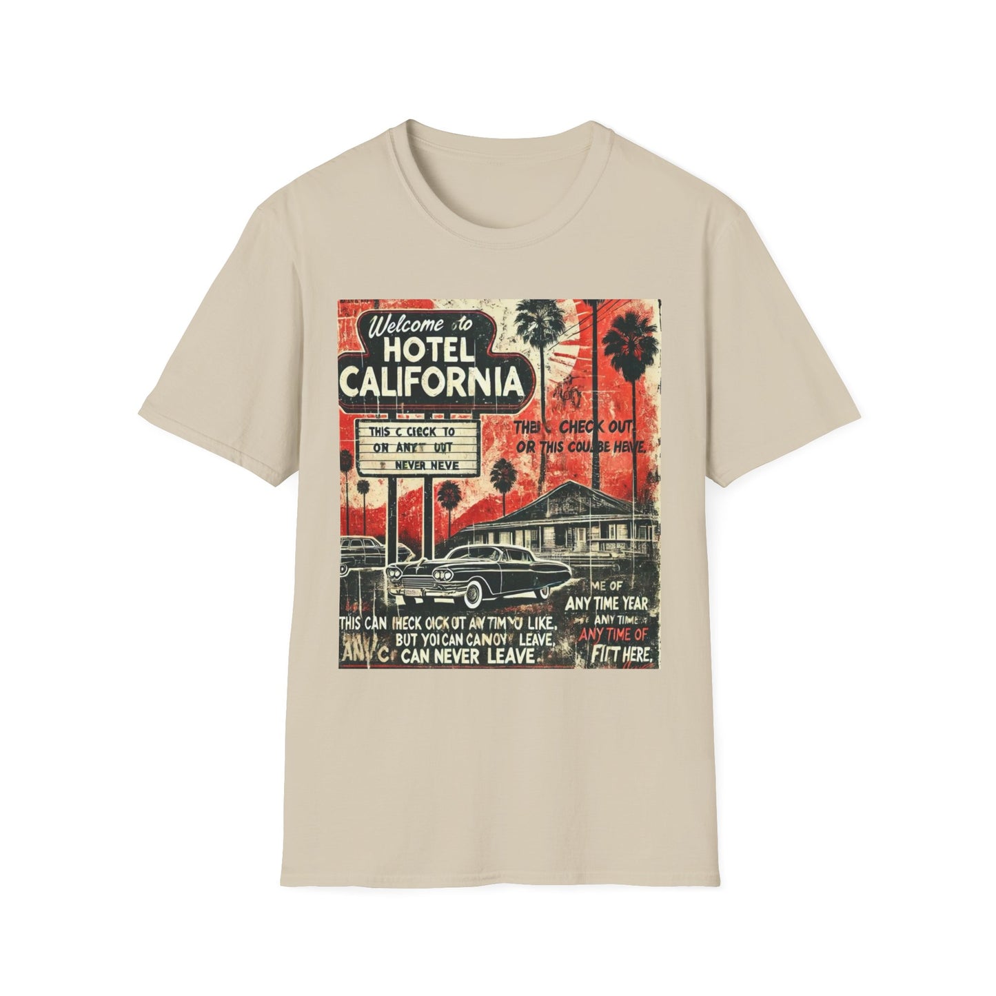 Vintage Hotel California Graphic T-Shirt – Perfect for Music Lovers