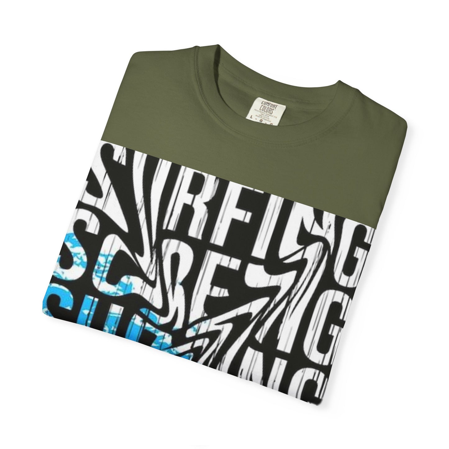 Wave Surfing Unisex Garment-Dyed T-Shirt | Casual Beachwear, Summer Style, Surfing Gift, Graphic Tee, Coastal Vibes