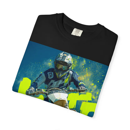 Motocross Dirt Bike Rider T‑Shirt — Extreme Off‑Road Racing Tee