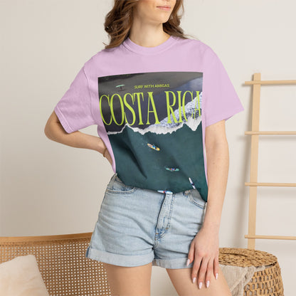 Costa Rica Surf T-Shirt — Aerial Wave & Surfers Graphic Tee