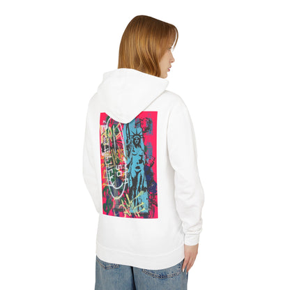 Vibrant Artistic Hoodie - Unisex Lightweight Hooded Sweatshirt with Urban Design