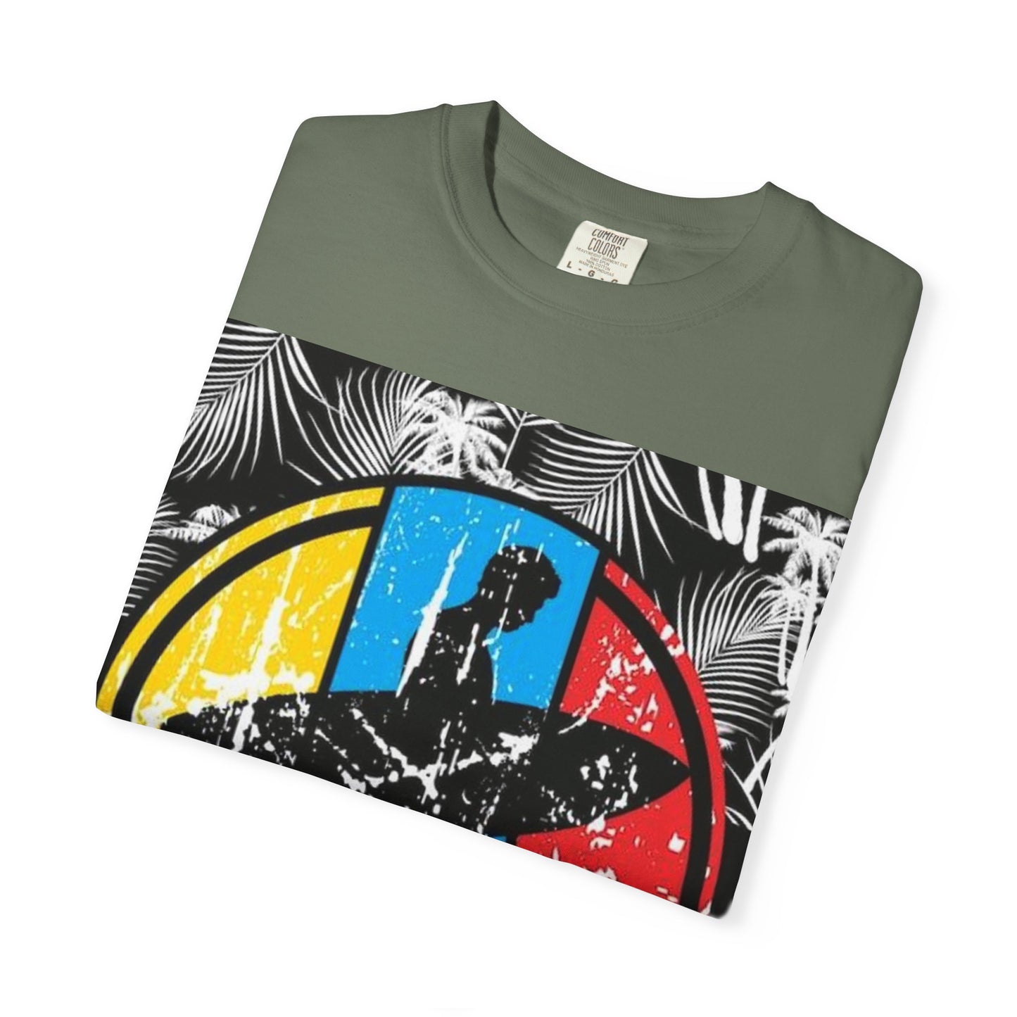 Surf Coast Unisex Garment-Dyed T-shirt - Retro Beach Vibes, Summer Essential, Surfing Gift, Casual Wear, Vacation Style