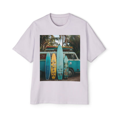 Surf Van Photo T‑Shirt — Vintage Surfboard Beach Tee