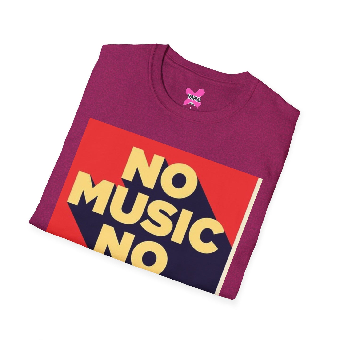 No Music No Life Unisex Softstyle T-Shirt – Music Lover's Essential