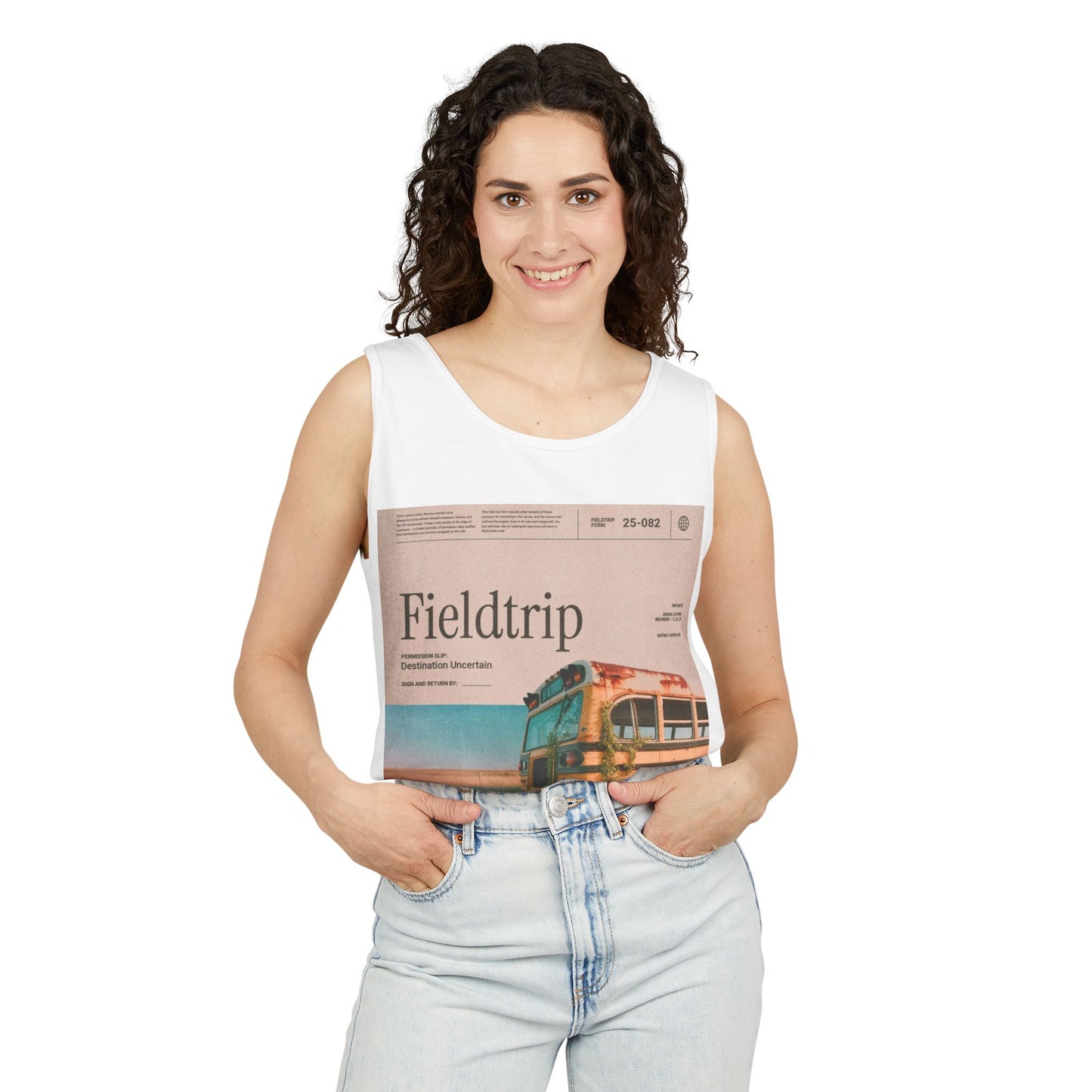 Fieldtrip Vintage Bus Tank Top — Retro Travel Graphic Tank