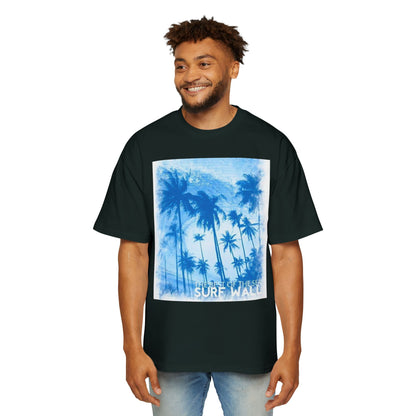 Surf Palm Tee — Blue Tropical Graphic T-Shirt