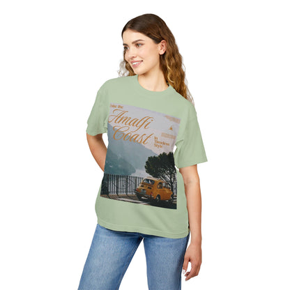 Amalfi Coast Vintage Fiat Tee – Retro Travel Graphic T-Shirt