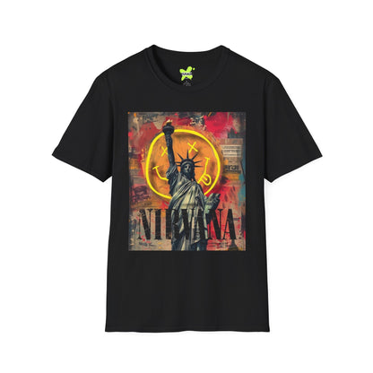 Statue of Liberty Graphic T-Shirt | Unisex Softstyle Tee for Urban Vibes