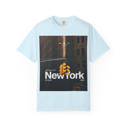 New York City Traffic Light Photo T‑Shirt — Urban Streetwear Tee