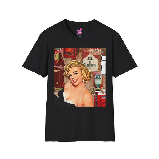 Retro Marilyn Monroe Unisex Softstyle T-Shirt - Vintage Glamour Tee