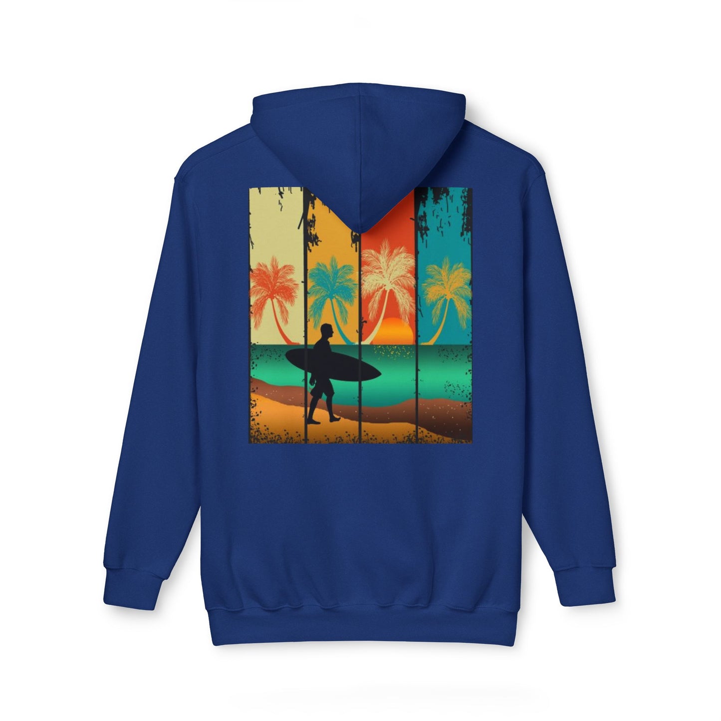 Vintage Surf Paradise Unisex Hooded Sweatshirt