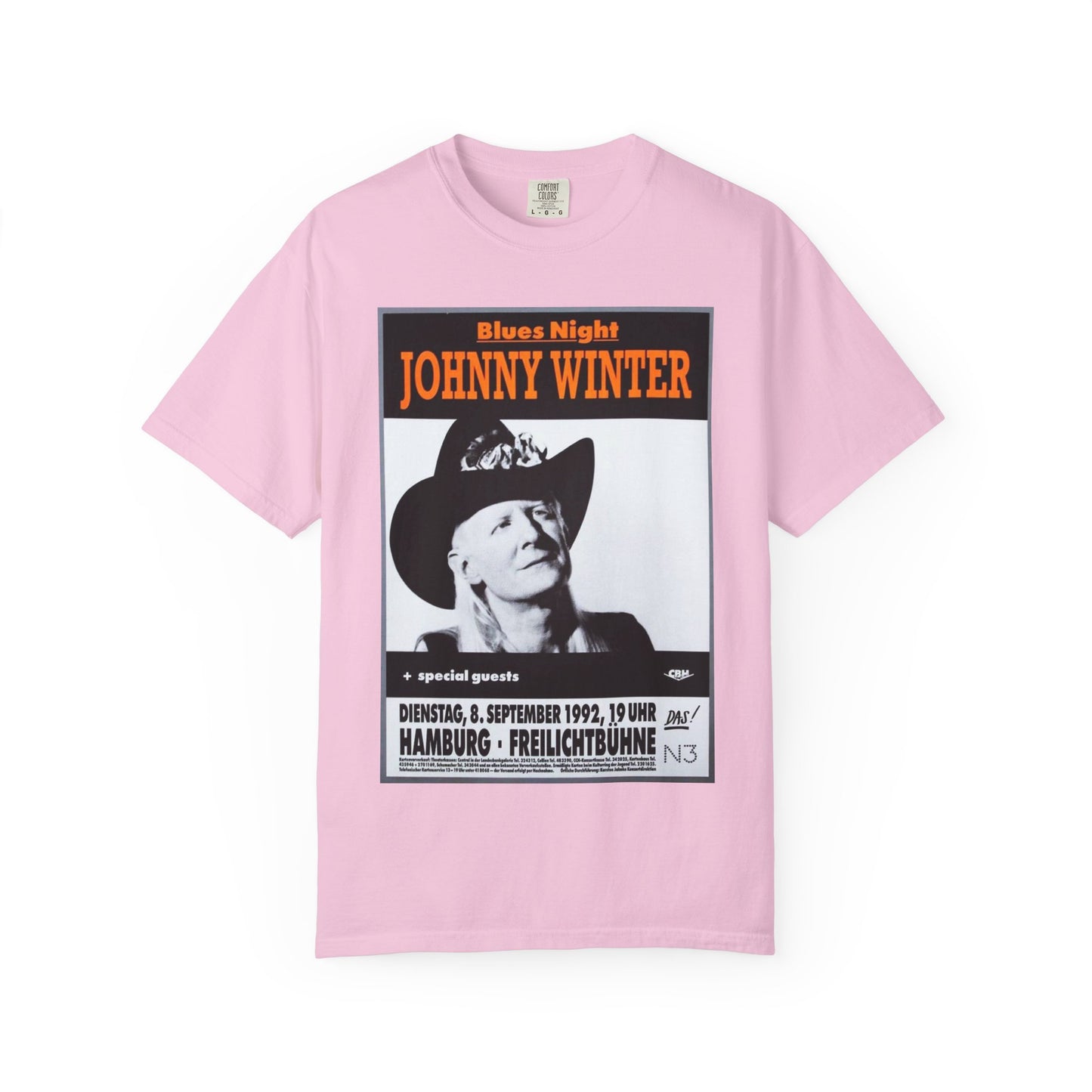 Vintage Johnny Winter Blues Night T-shirt