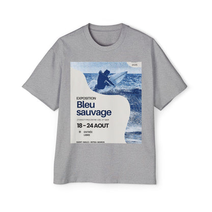 Bleu Sauvage Surf Tee — Men's Oversized Graphic T-Shirt
