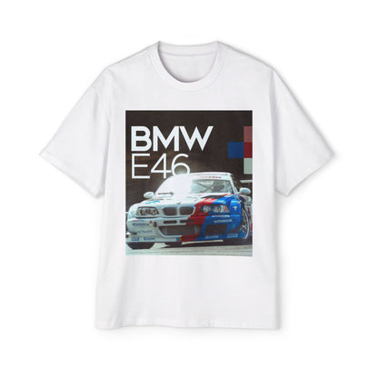 BMW E46 Racing Tee — Mens Oversized Car Graphic T-Shirt