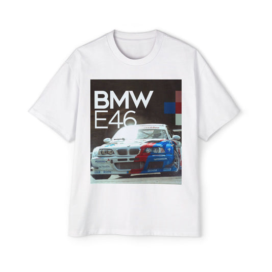 BMW E46 Racing Tee — Mens Oversized Car Graphic T-Shirt