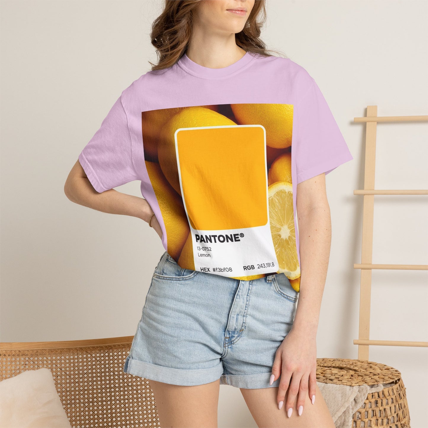Pantone Lemon Print T-Shirt