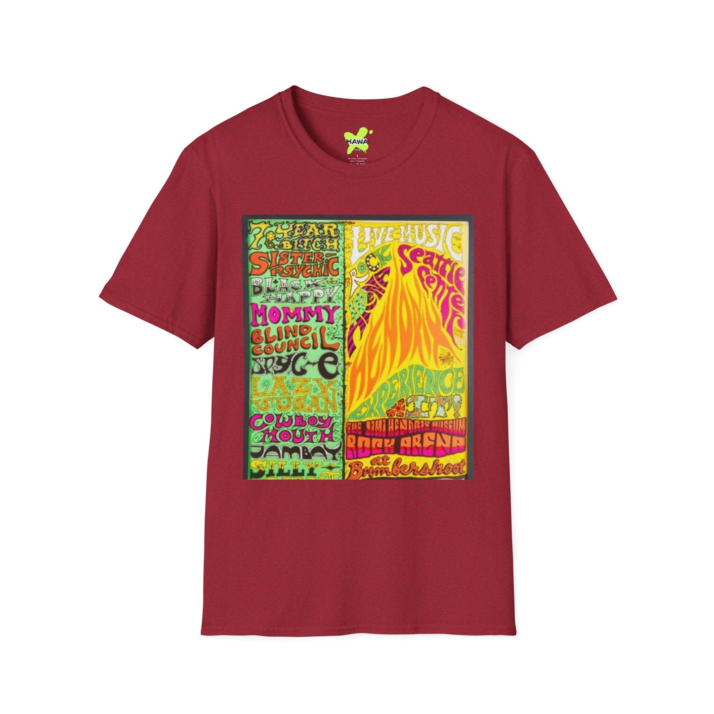 Retro Music Festival Unisex Softstyle T-Shirt - Vibrant Graphic Design