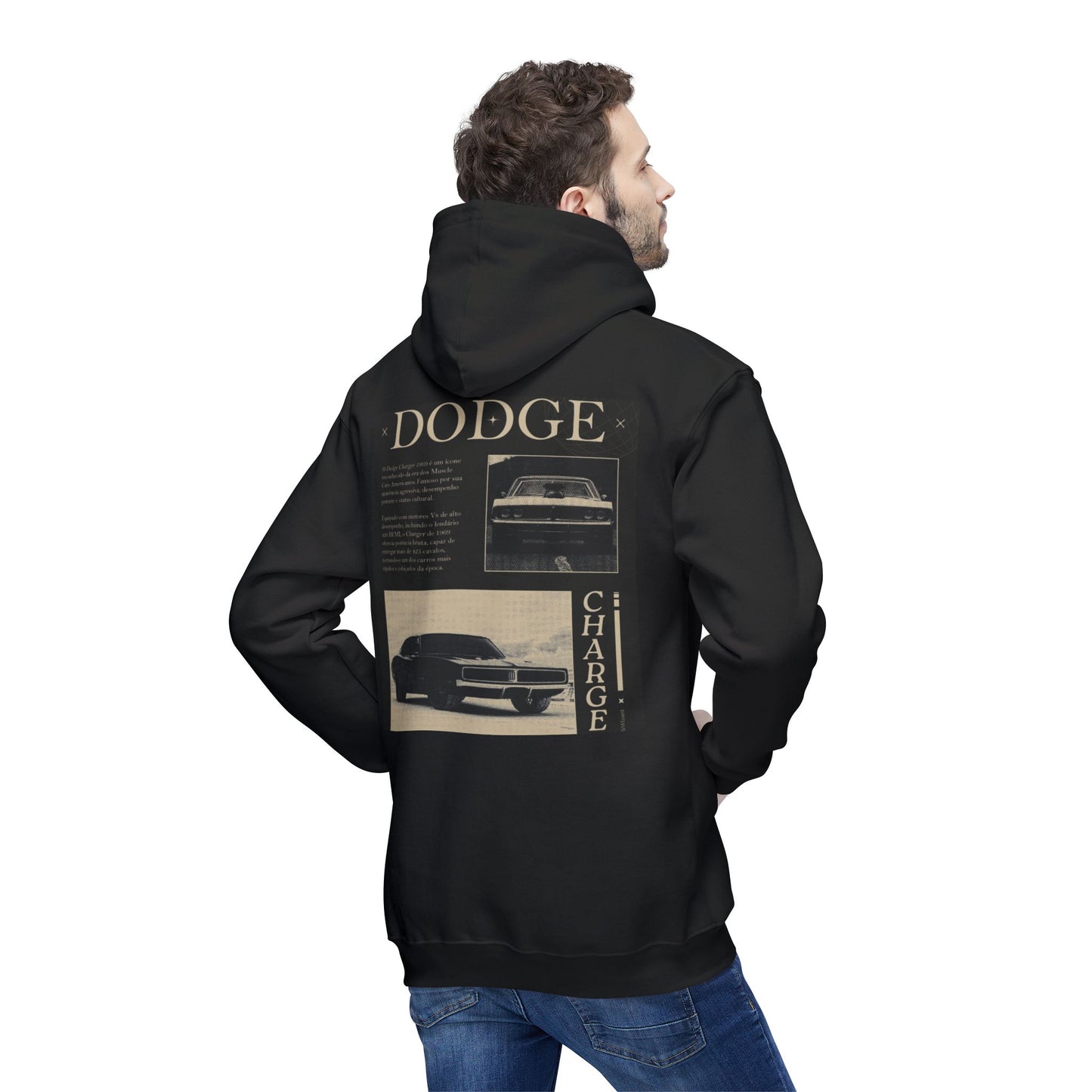 Retro Dodge Charger Unisex Hooded Sweatshirt