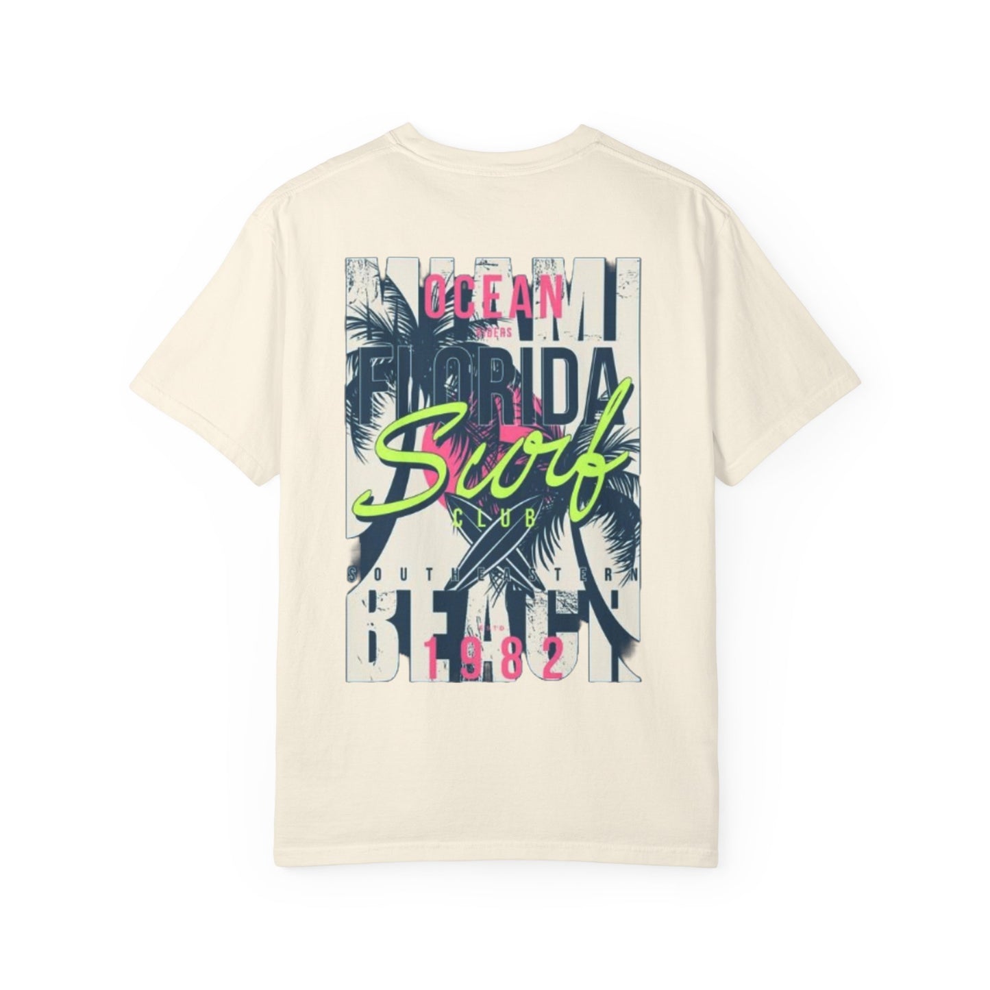Ocean Florida Surf Club T-Shirt - Unisex Garment-Dyed Tee for Beach Lovers