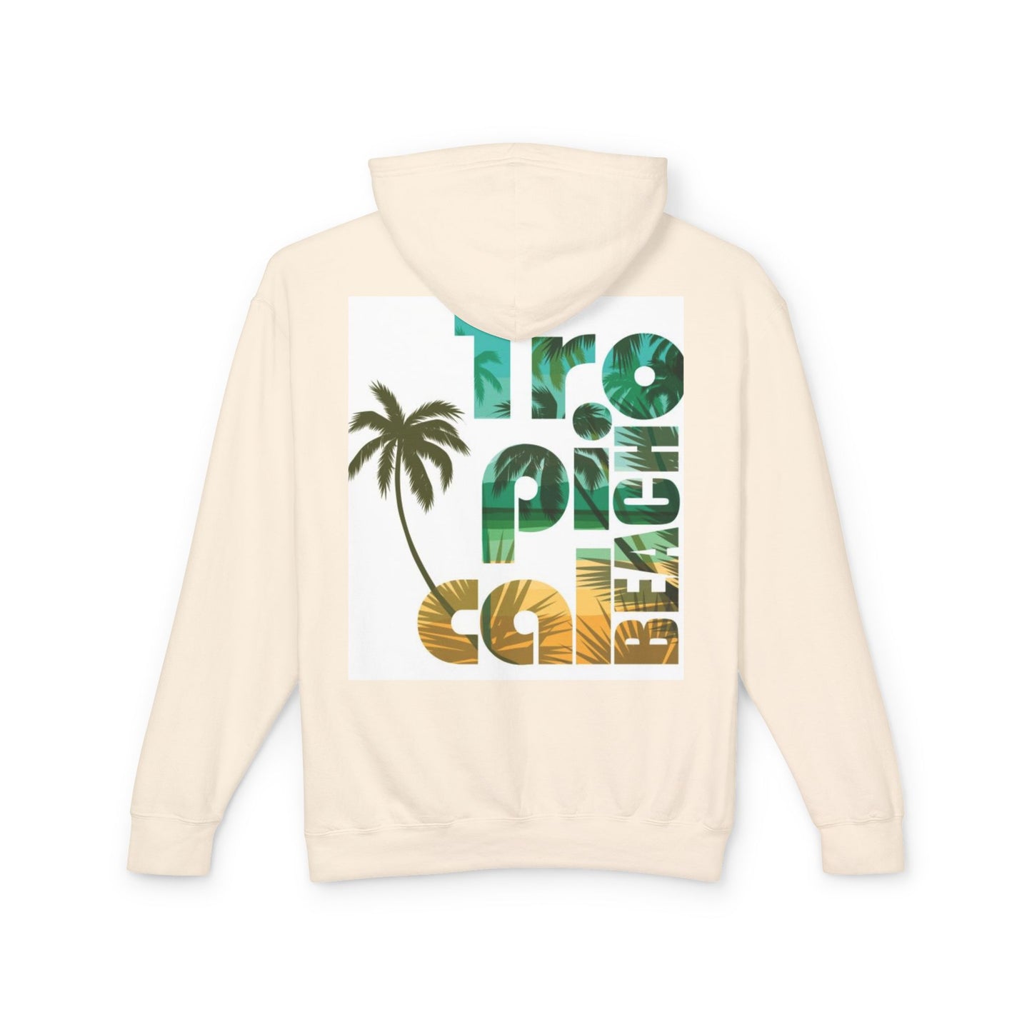Tropical Beach Vibes Lightweight Unisex Hoodie