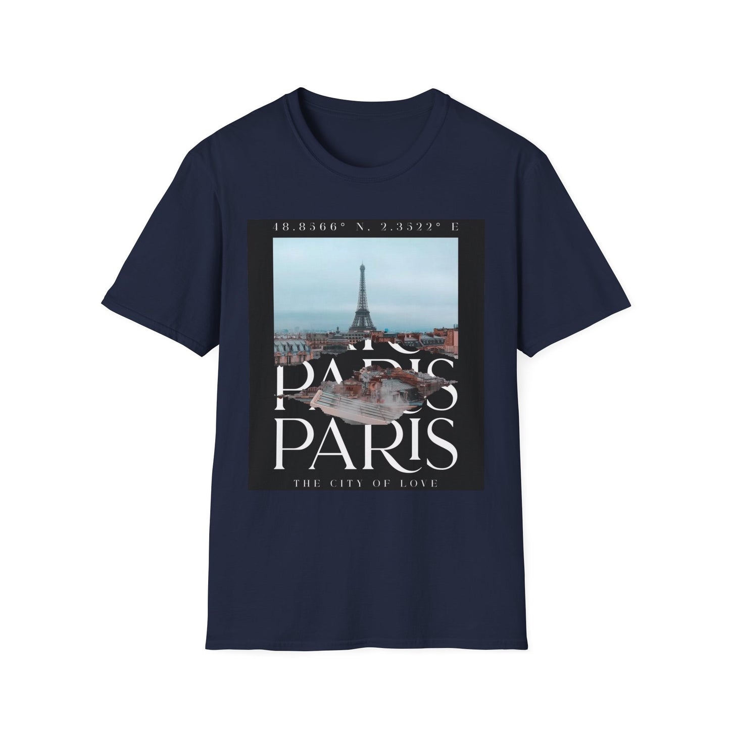 Paris Eiffel Tower Photo Tee — "Paris Paris" Graphic T-Shirt
