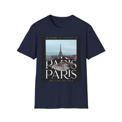 Paris Eiffel Tower Photo Tee — "Paris Paris" Graphic T-Shirt