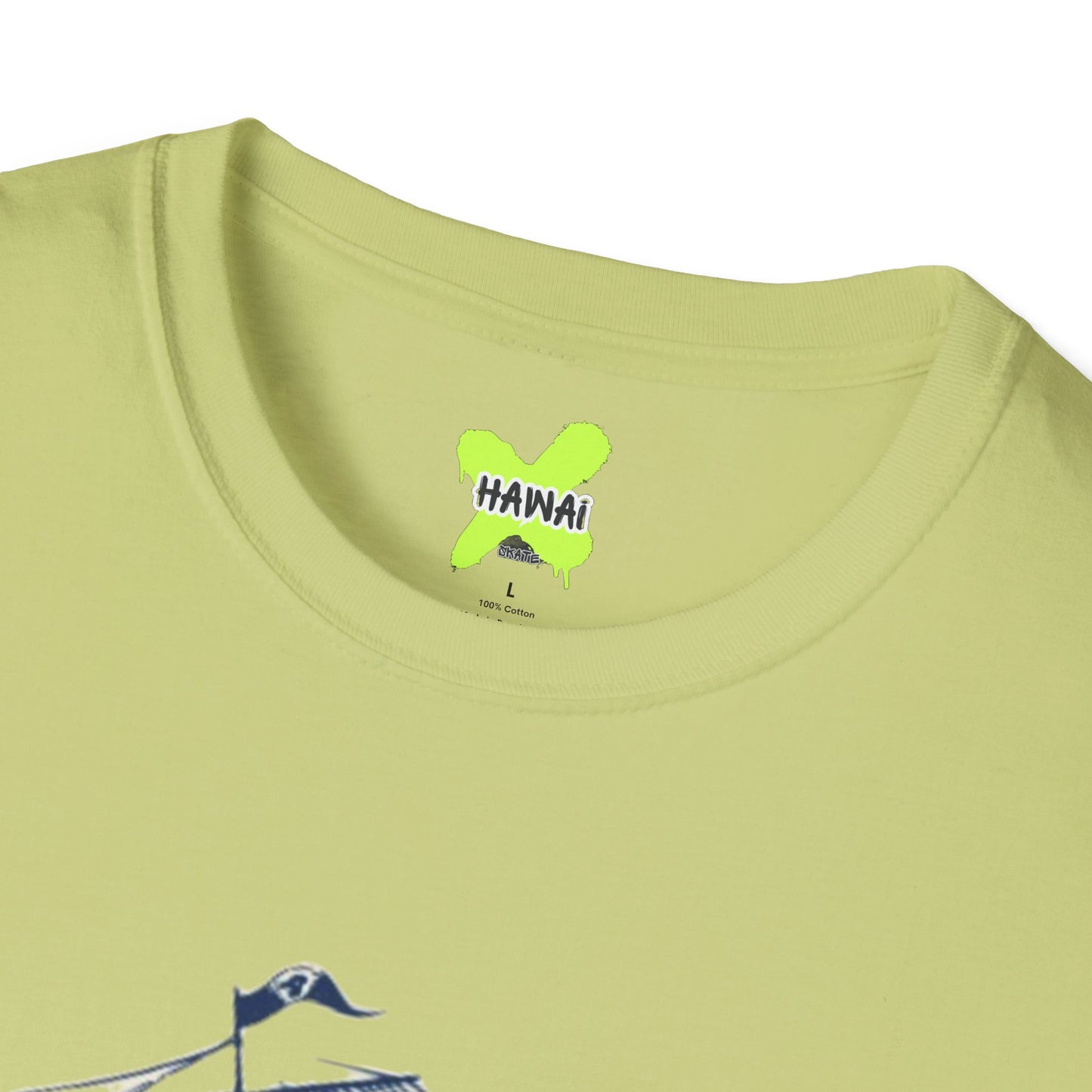 Nautical Adventure Unisex Softstyle T-Shirt - Pirate Ship Design