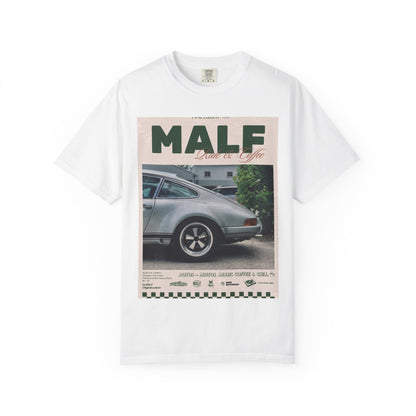 Vintage Porsche Photo Tee — "MALF Live to Ride" Graphic T-Shirt