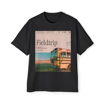 Fieldtrip Graphic Tee — Vintage School Bus Photo Print