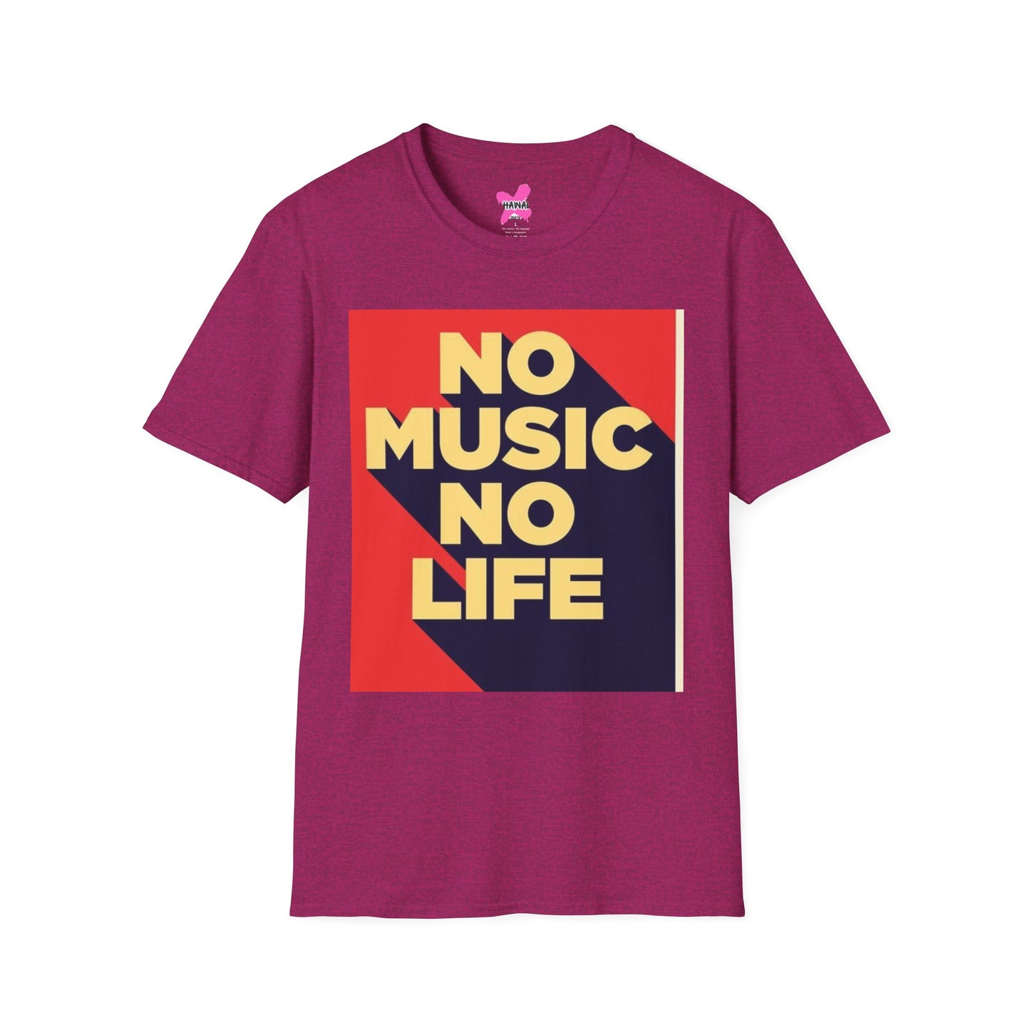 No Music No Life Unisex Softstyle T-Shirt – Music Lover's Essential