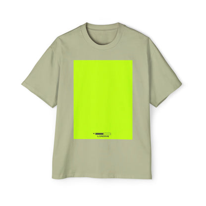 Oversized Tee — Neon Green Minimal Graphic "SUMMER LOVEDAY"