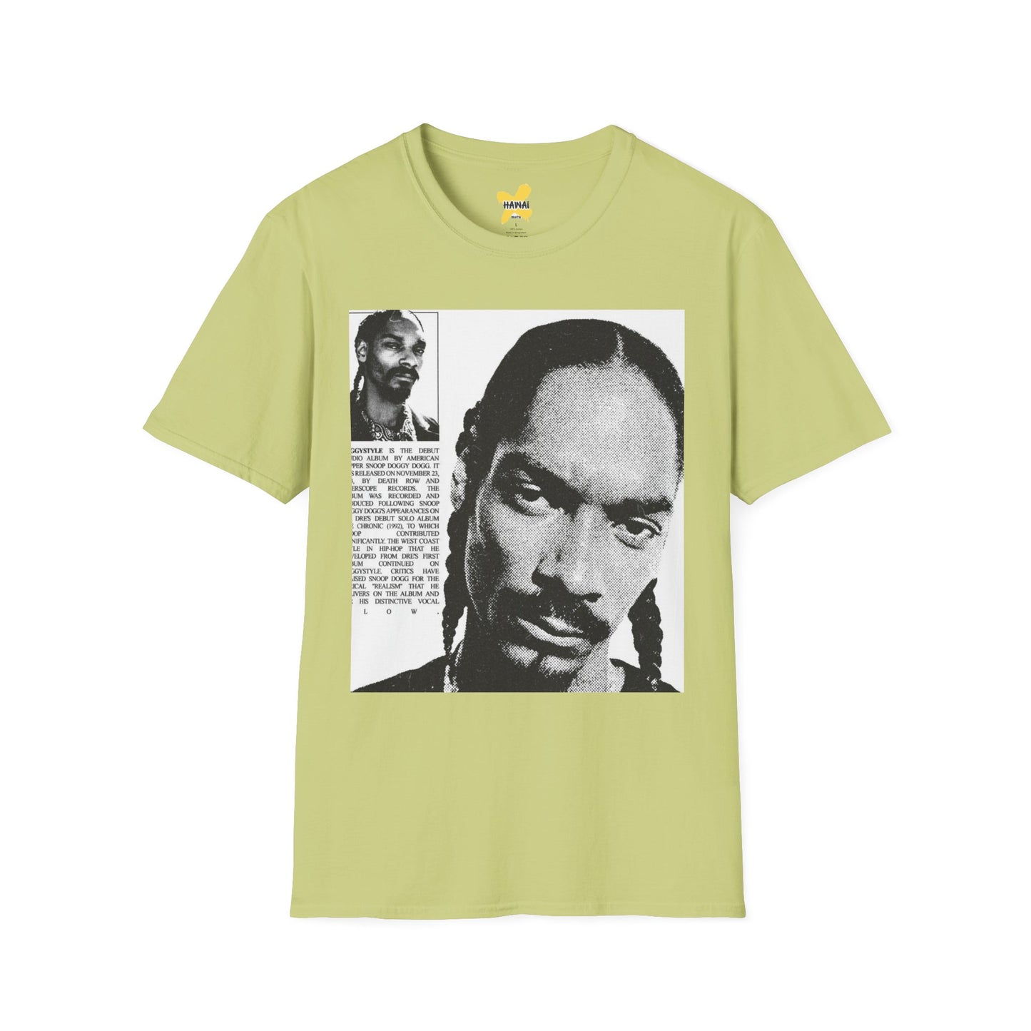 Retro Hip-Hop Unisex Softstyle T-Shirt with Snoop Dogg Design