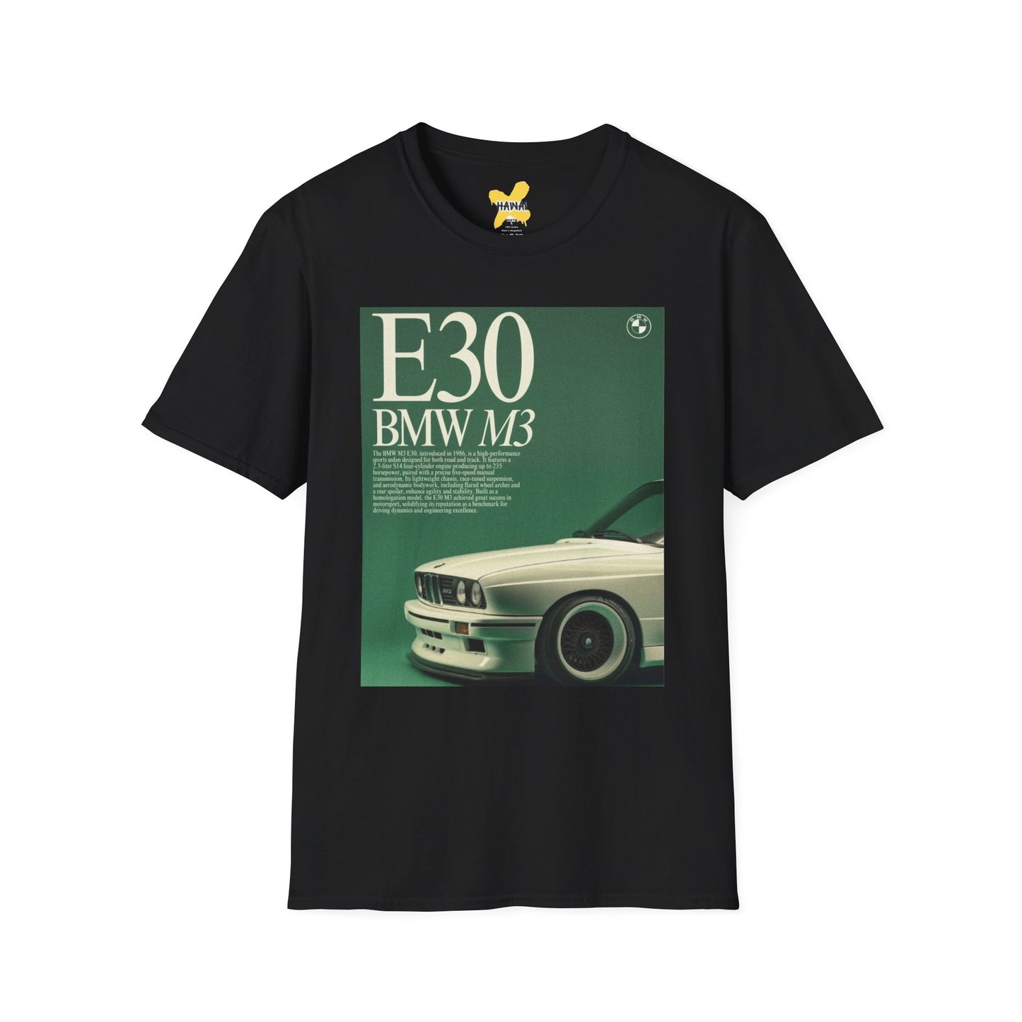 E30 BMW M3 Graphic Unisex T-Shirt - Classic Car Enthusiast Tee