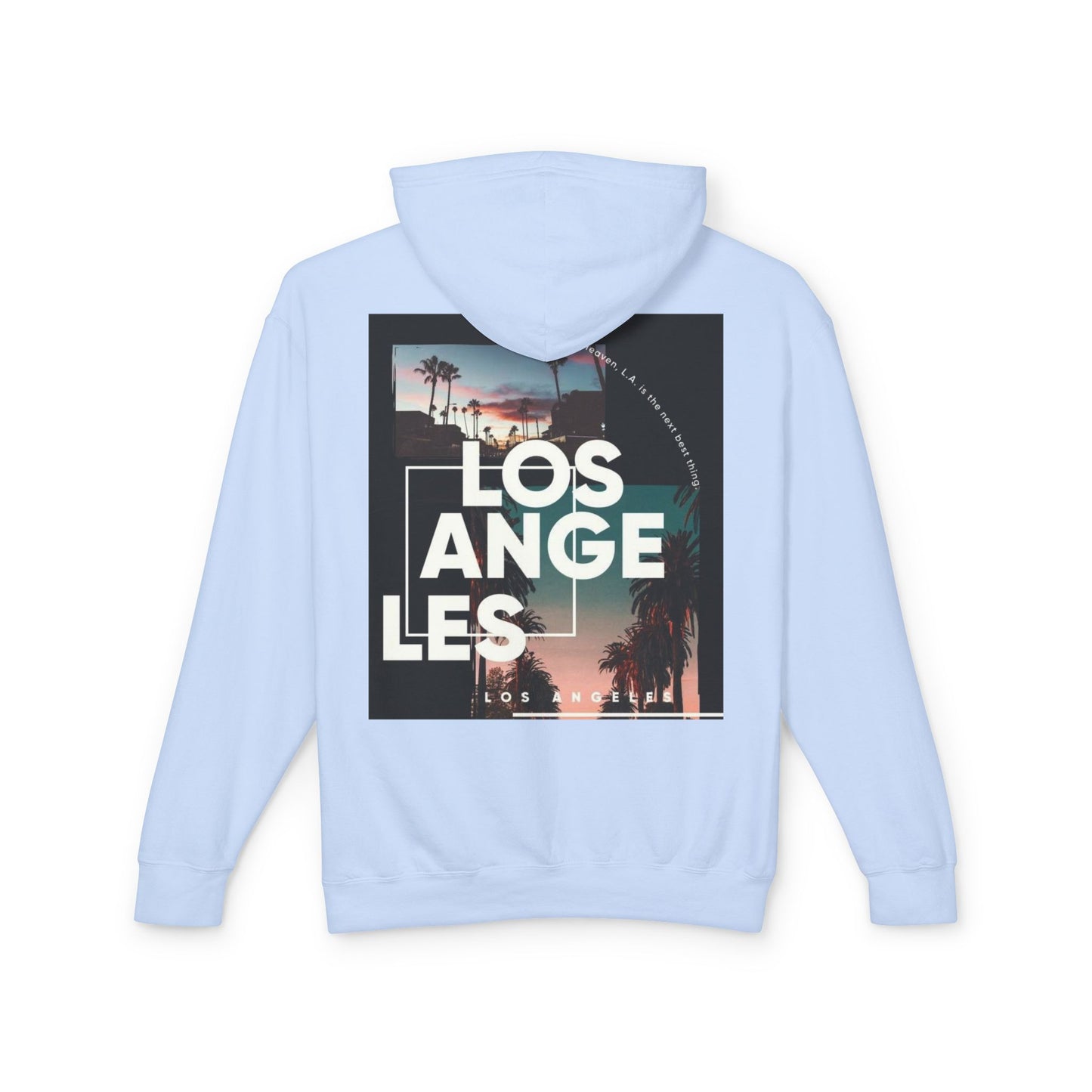 Unisex Los Angeles Vintage Hooded Sweatshirt, Lightweight Casual Hoodie, Travel Souvenir, Summer Wardrobe Essential, Gift for Him/Her