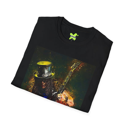 Rock Legend Unisex Softstyle T-Shirt - Vintage Guitar Design