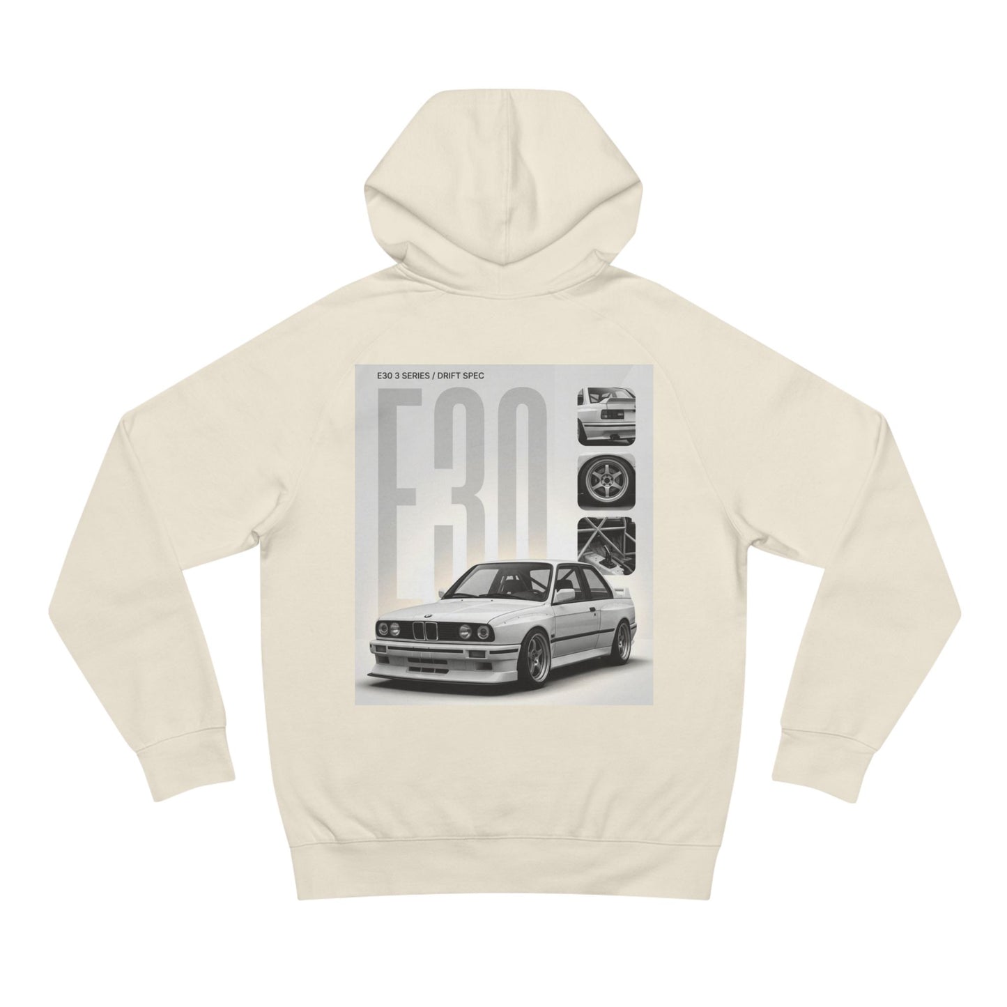 BMW E30 Hoodie — Vintage Motorsport Graphic Pullover