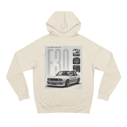 BMW E30 Hoodie — Vintage Motorsport Graphic Pullover