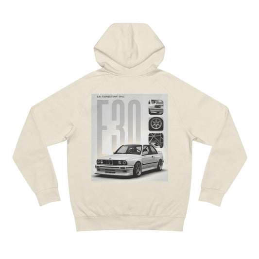 BMW E30 Hoodie — Vintage Motorsport Graphic Pullover